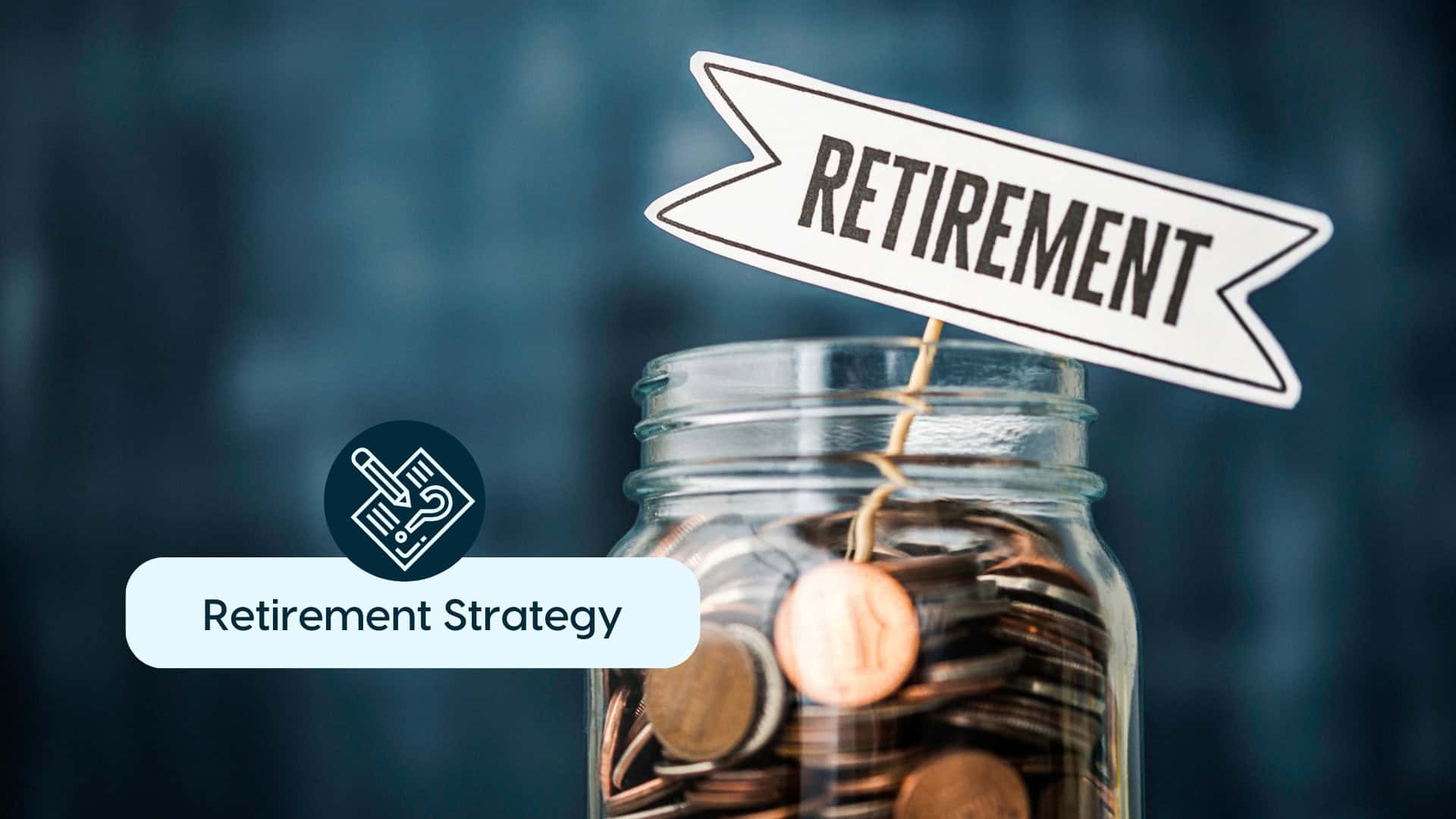 Retirement Savings with Coins and Jar Coins in a jar with a retirement sign for financial planning.